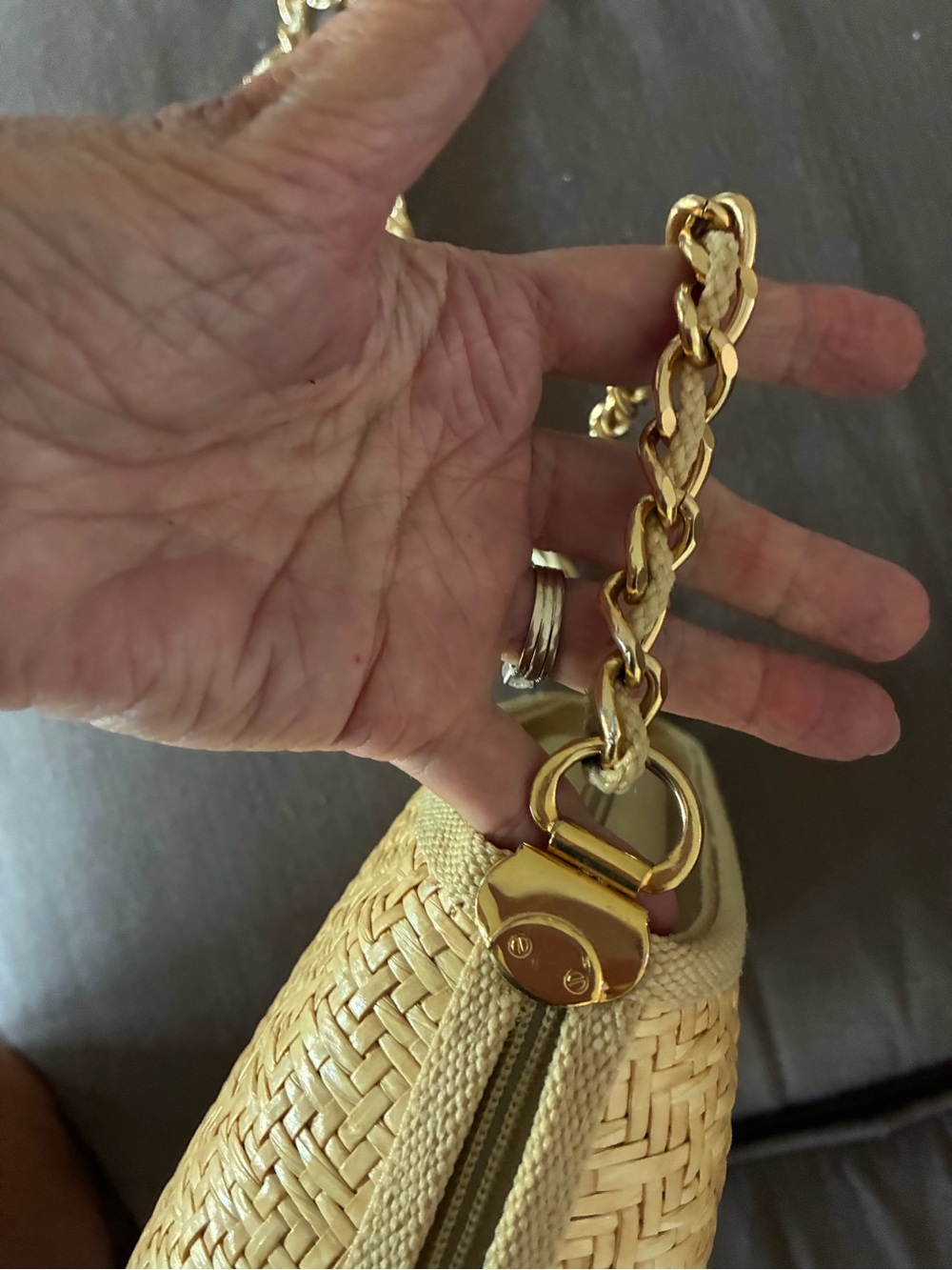 Vintage wicker handbag 1950’s - Picture 7 of 9